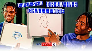 Noni Madueke and Carney Chukwuemeka take on HILARIOUS drawing challenge! ✏