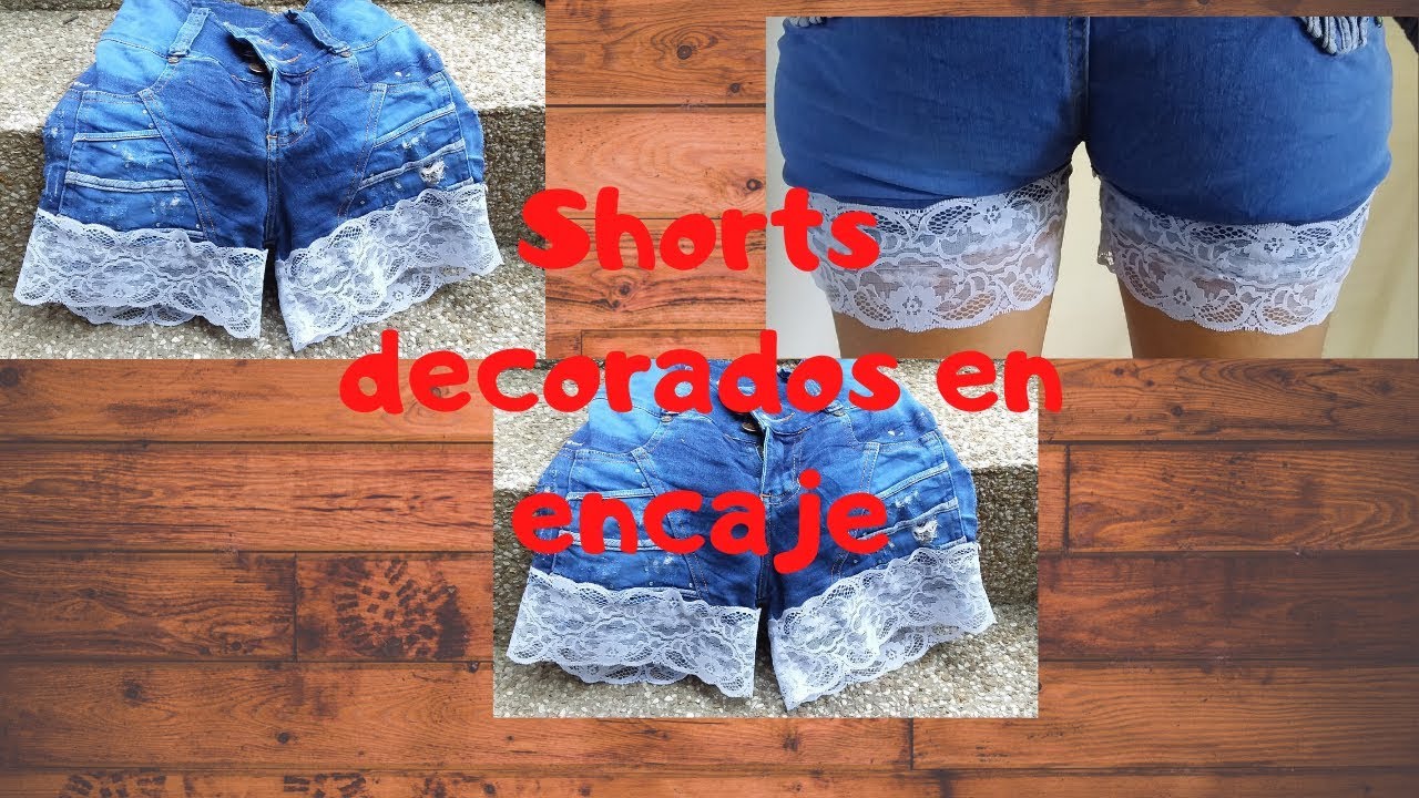 Como Decorar Shorts Con - YouTube