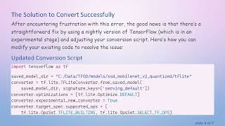 How to Successfully Convert saved_model.pb to model.tflite Using TensorFlow 2.2.0