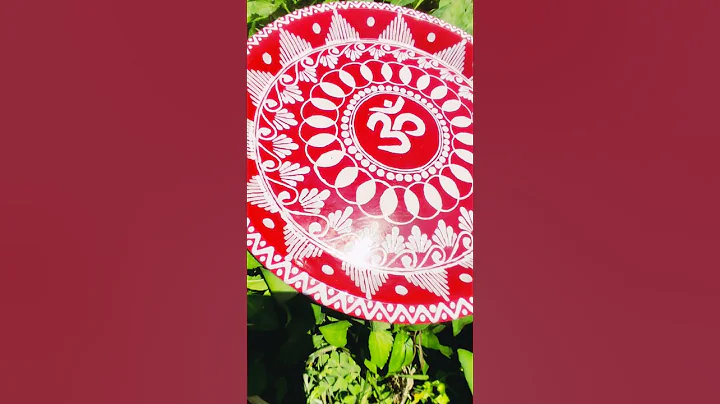 Pooja Ki Thaali (III)🎨 #shorts #youtubeshorts #poojaartwork #aipanart #viralshorts #aipanshorts