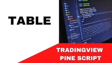 TRADINGVIEW--PINE SCRIPT : DRAW A TABLE || TUTORIAL.