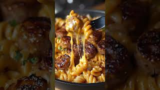 Creamy Sausage Mac &amp; Cheese. #recipe #easyrecipes #easyrecipe #cheesypotatoes #cooking #food