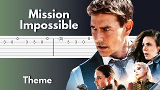 PDF Sample Mission Impossible Theme guitar tab & chords by Stunning Music Tabs.