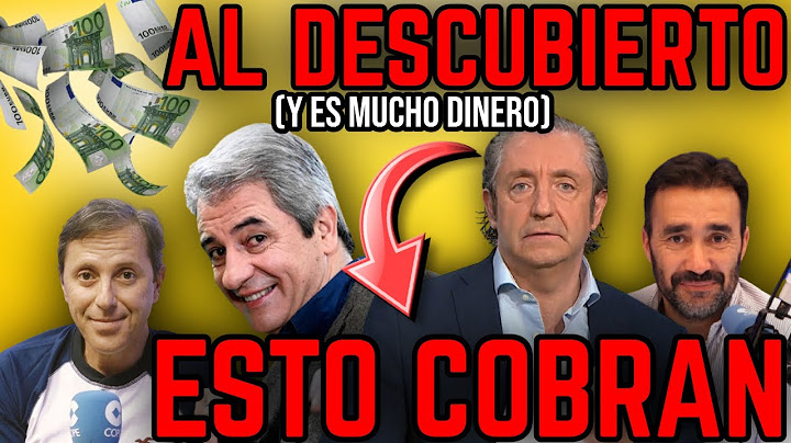 😱 ESTO COBRAN PEDREROL, RONCERO, MANOLO LAMA, JUANMA CASTAÑO O PACO GONZÁLEZ... ¡Y ES BRUTAL!