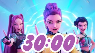 Download Lagu K-POP 30 Minute Countdown Timer |  Music Include ||Alarm Include |K-POP Demon Hunter's Countdown MP3