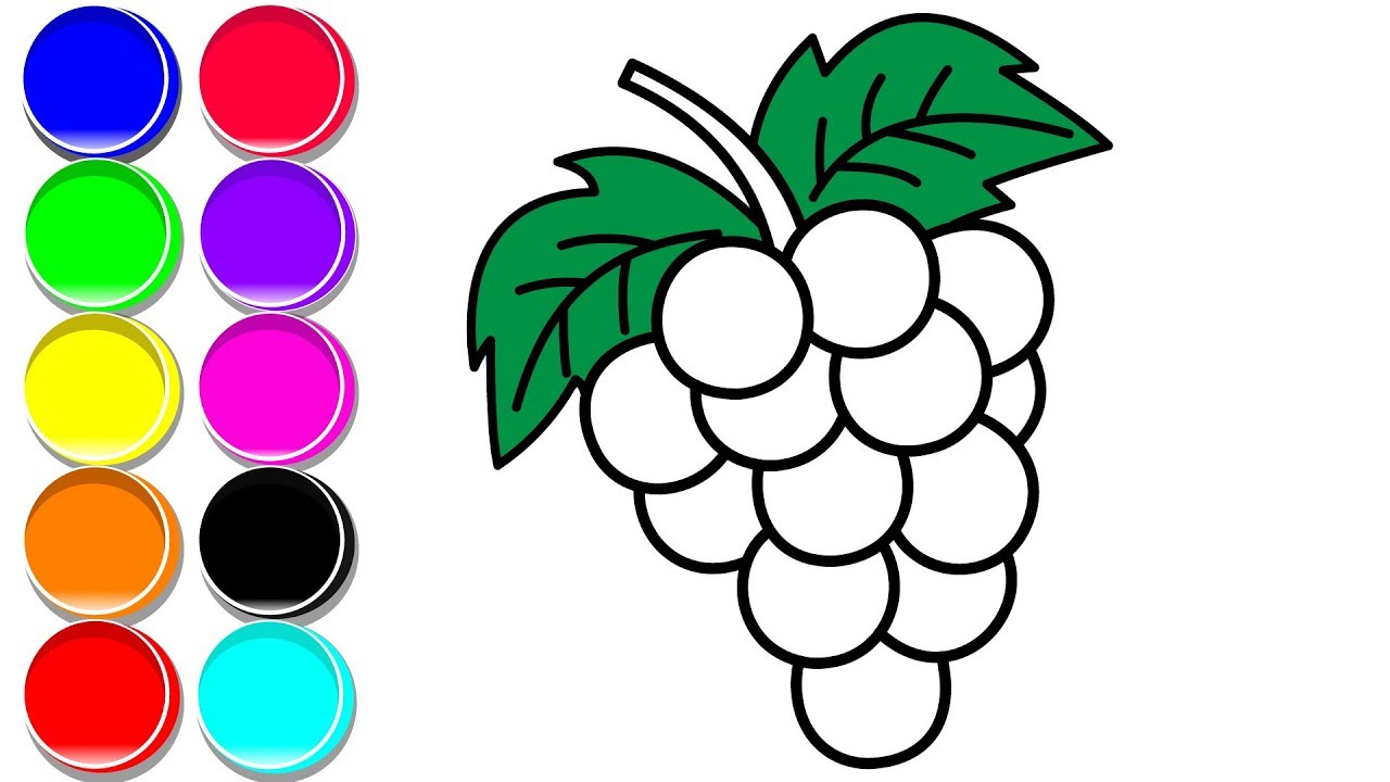 Drawing Cartoon Grapes Png PNG Images | PSD Free Download - Pikbest