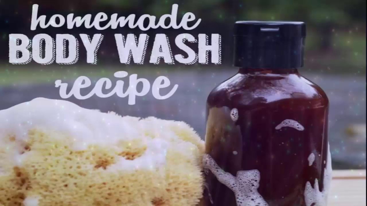 homemade all natural body wash - YouTube