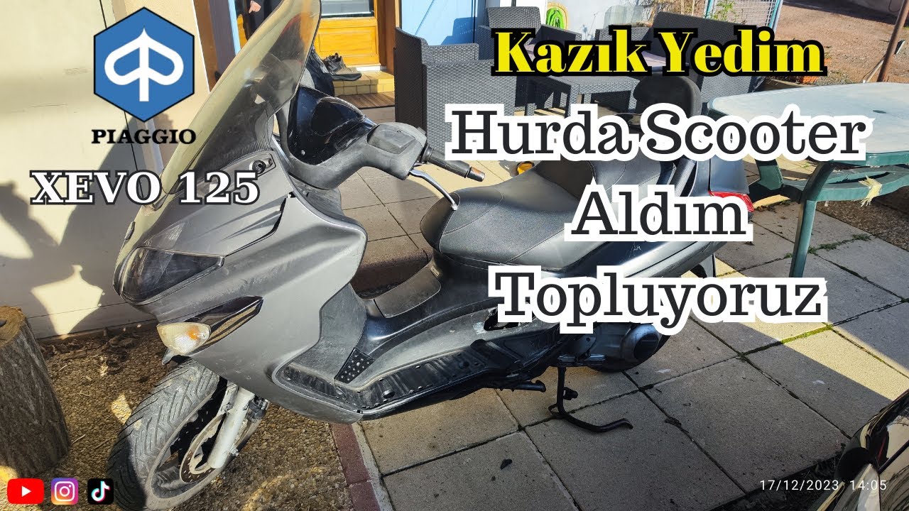 Scooter Piaggio XEVO 125 - Occasion En Bon état - Parfait Pour La Ville Et Les Trajets Courts