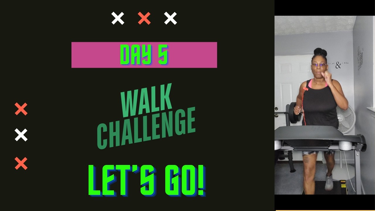 Day 5 Walk Challenge 🚶🏾‍♀️ I'm Still Showing Up! 💪🏽 - YouTube