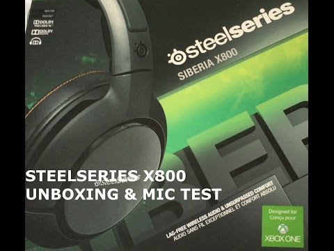 SteelSeries x800 Unboxing and Mic Test