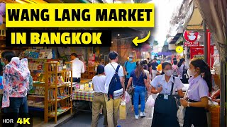 SUPER LOCAL MARKET in Bangkok, WANG LANG MARKET in Chao Phraya | Walking tour