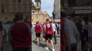 West Ham Fans In Prague. Day After The Europa Conference League Final.