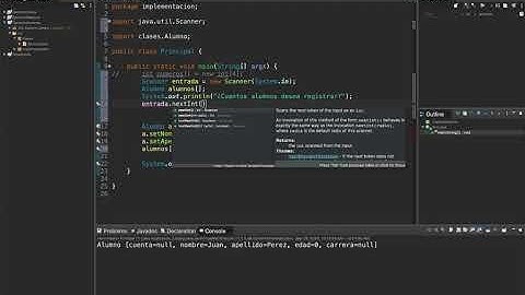 8 - Principios de programación en Java - Ejercicio Parte 1, Clases, Arreglos, Scanner