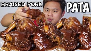 BRAISED PORK PATA | MUKBANG PHILIPPINES | FILIPINO MUKBANGER