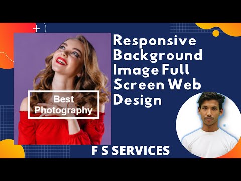 Responsive  Background Image Full Screen Web Design By HTML And CSS Bootstrap Tutorial 2021
