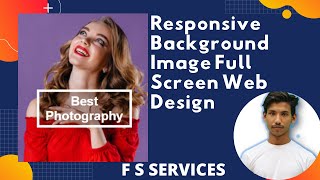 Responsive  Background Image Full Screen Web Design By HTML And CSS Bootstrap Tutorial 2021