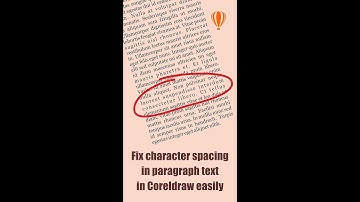 Character spacing in Paragraph in Coreldraw | CorelDraw | Shorts | GRAPHICSLANCE