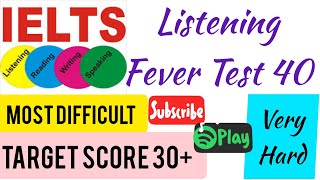 IELTS FEVER LISTENING TEST 40 WITH ANSWERS NEW FORMAT | 16,26 FEBRUARY IELTS EXAM @rielts2526
