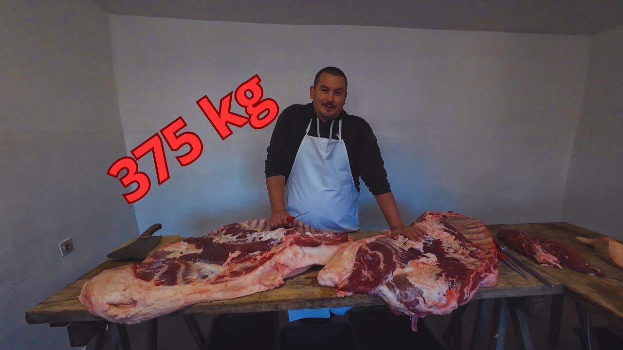 Kako obraditi slaninu | Svinja teška 375 kg