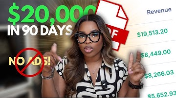 How I Made $20,000 in 90 Days from My Own Digital Product (No Ads, No Virality!)