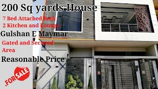 Beautiful Luxurious 200 Sq yards House For Sale In Gulshan e Maymar Karachi | #houseforsale #karachi