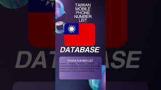Taiwan Mobile Phone Number List  B2b Database