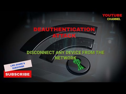 Deauthentication attack(disconnect any device from the network.