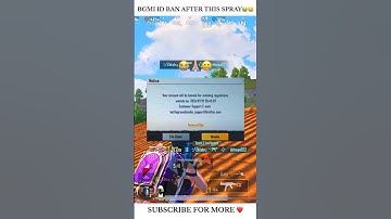 BGMI ID BAN AFTER THIS SPRAY😢 #shorts #bgmi #viral