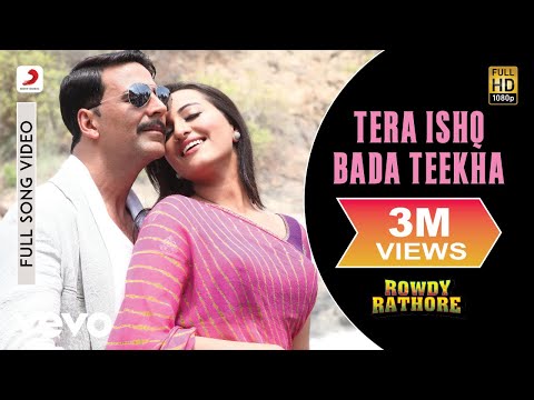 Tera Ishq Bada Teekha Lyric - Rowdy Rathore|Akshay,Sonakshi|Javed Ali,Shreya Ghoshal