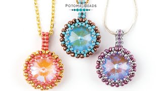 Hubble Stitch Crystal Bezel - DIY Jewelry Making Tutorial by PotomacBeads