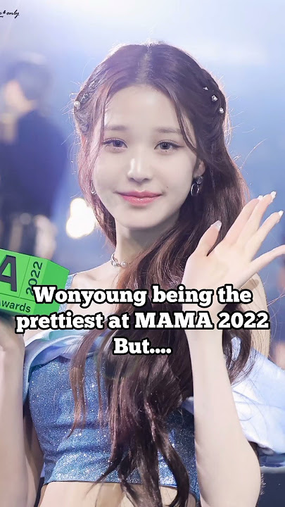 Wonyoung being the prettiest at MAMA 2022 but... #wonyoung #jisoo #ive #blackpink #kpop #fypシ
