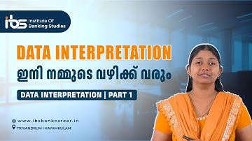 DATA INTERPRETATION | PART 1 | BANK EXAM  PREPARATION | GOVT JOB | INSTITUTE OF BANKING STUDIES
