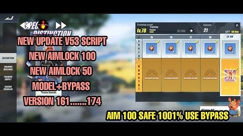 NEW AIMLOCK V53 VIP SCRIPT RULES OF SURVIVAL | MODEL+BYPASS | GG MOD | CHARACTER.NPK