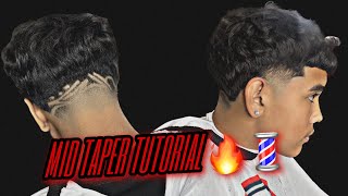 MID TAPER & FREESTYLE DESIGN TUTORIAL💈🔥‼️