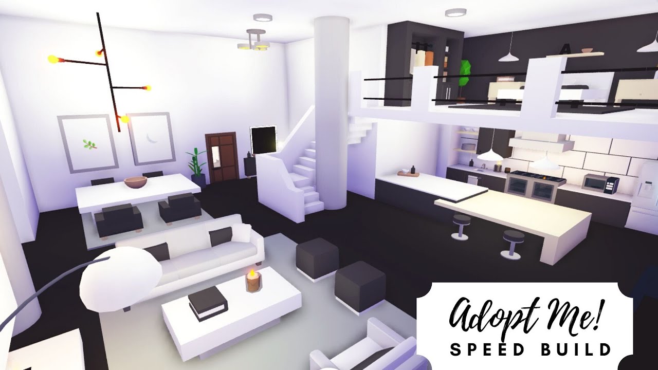Luxury Apartment Floor 1 Part 1 Speed Build Roblox Adopt Me Youtube - how much room is roblox