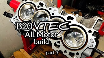 B20Vtec Build Part 3 Crankshaft Assembly and Piston Install