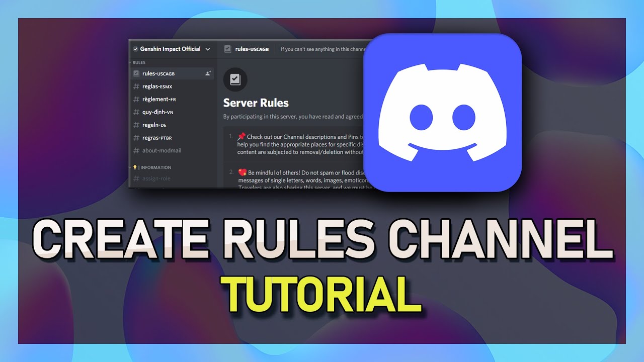 How To Create New Rules for Discord Channel - Easy Guide - YouTube