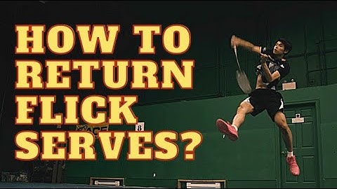 How To Return The FLICK SERVE for Badminton? Two Footwork Steps
