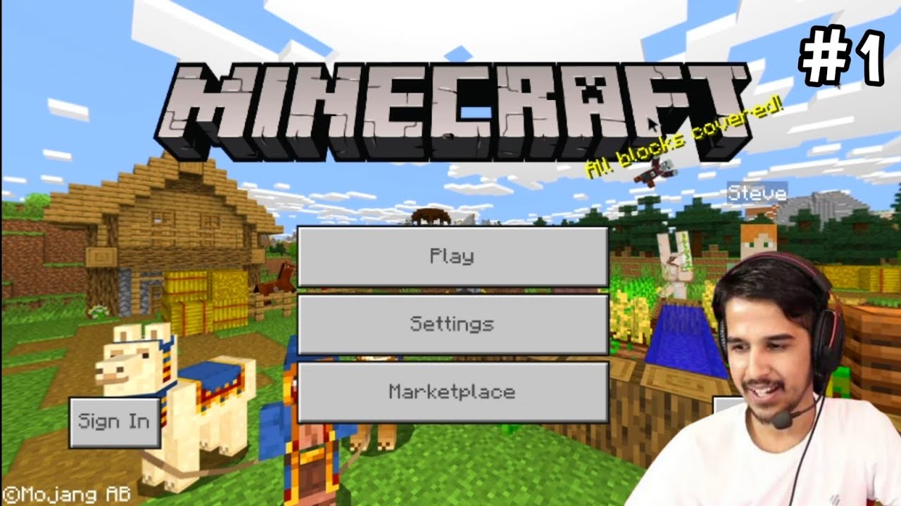 Playing Minecraft for the First Time || Minecraft Gameplay #1 - YouTube