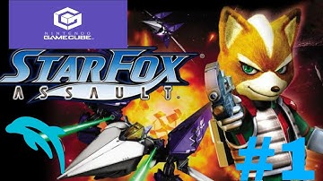 Starfox: Assault - Mission 1- Nintendo GameCube | Android Dolphin Emulator Gameplay