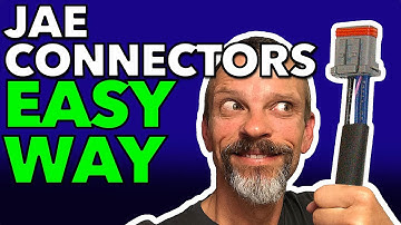 JAE Connector Pin Removal & Installation • No Damage