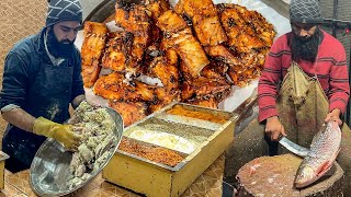 PESHAWARI FISH FRY | Spicy Masala Fried Fish & Grilled Fish at Zaiqa Restaurant | Machli Farosh