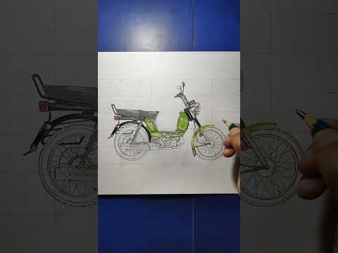 xl 100 | how to draw bike easy