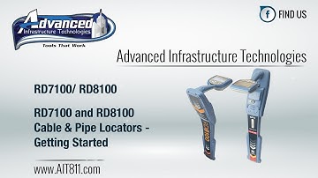 RD8100 & RD7100 cable and pipe locators   Getting started