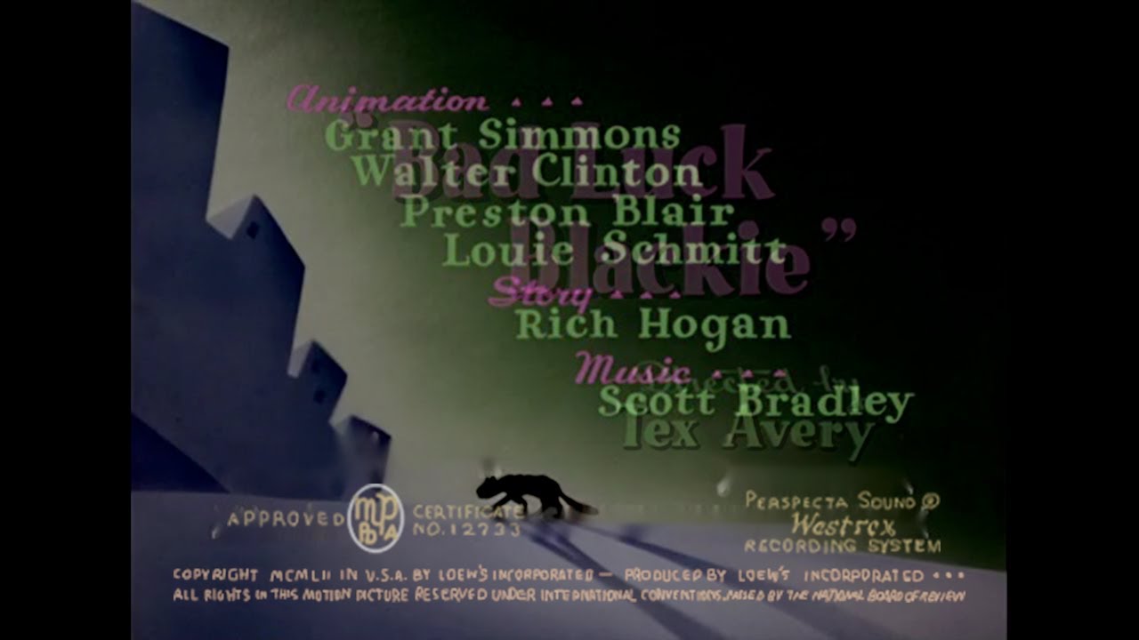 Bad Luck Blackie (1949) titles recreation [HD] YouTube
