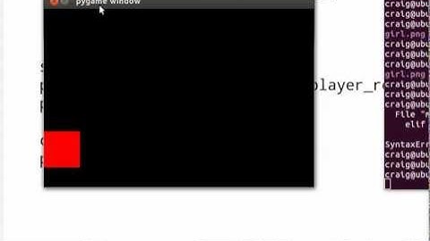 Lesson #3 - Python and Pygame Tutorial   - The Moving Square