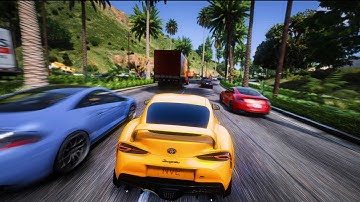 GTA V: Insane Graphics Enhancement MODS - Maximum Settings Gameplay - Ray-Tracing Graphics MOD [4k]