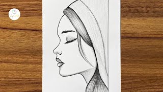 How To Draw A Beautiful Girl Easy Drawing For Girls Step By Step Beautiful Girl Drawing