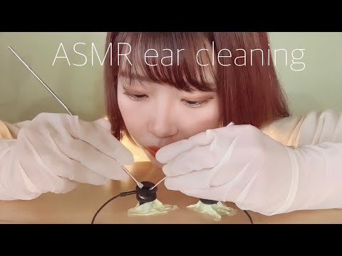 【ASMR】極小耳かきでごりごりするつもりが途中から歯医者さんごっこになった😮ゴム手袋の音フェチもあるよ✋囁き声で雑談も！なかなか始まらない耳かき( ˊᵕˋ ;)💦