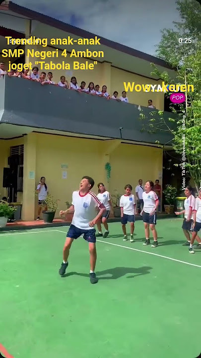 Heboh joget 'Tabola Bale' anak-anak SMP N 4 Ambon #trending #2025 #tabolabale #ambon